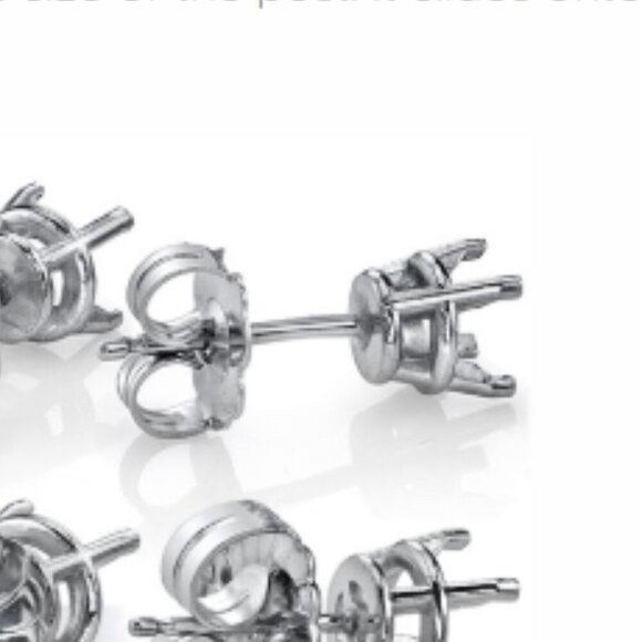 Moissanite 0.5 CT Round Stud Earrings 6 Prong Sterling Silver 925 Stamped NWT - Picture 2 of 14